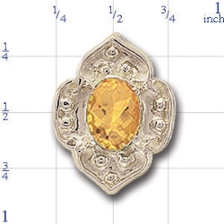 A2566 14K CITRINE SLIDE 
